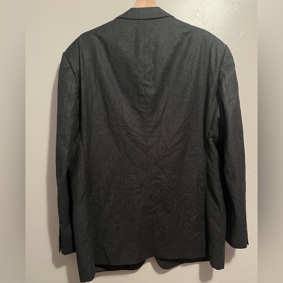 Giorgio Armani Classico Charcoal Gray Black Men's Wool & Cashmere Blazer 44R - Picture 16 of 16